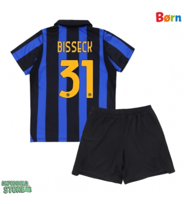 Inter Milan Yann Bisseck #31 Replika Babytøj Hjemmebanesæt Børn 2026-27 Kortærmet (+ Korte bukser)